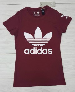 ADIDAS Ladies T-Shirt (MAROON) (S - M - L - XL)