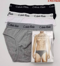 CALVIN KLEIN 3 Pcs Mens Brief Shorts Pack (Random Color) (S - M - L - XL - XXL)