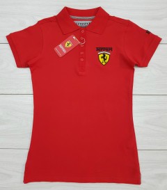 FERRARI Ladies T-Shirt (RED) (S - M - L - XL)