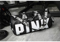PINK Ladies Sport Bag (BLACK) (Free Size) 
