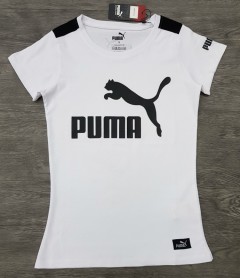 PUMA  Ladies T-Shirt (WHITE) (S - M - L - XL) 