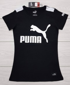PUMA Ladies T-Shirt (BLACK) (S - M - L - XL) 
