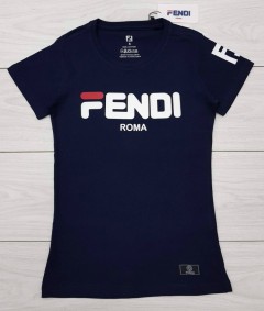 FENDI Ladies T-Shirt (NAVY) (S - M - L - XL)