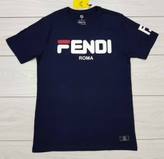 FENDI  Mens T-Shirt (NAVY) (S - M - L - XL)
