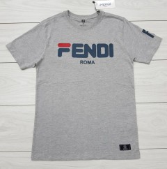 FENDI  Mens T-Shirt (GRAY) (S - M - L - XL)