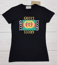 GUCCI Ladies T-Shirt (BLACK) (S - M - L - XL)