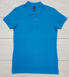 PASSION Ladies Polo Shirt (BLUE) (S - M - L - XL - XXL)