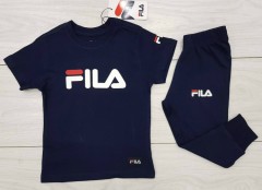 FILA  Boys 2 Pcs T-Shirt + Pants Sport Set (NAVY) (1 to 10 Years)