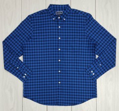 CLUB ROOM Check Mens Dress Shirt (BLUE) (L) 