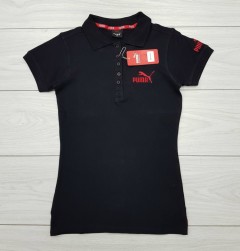 PUMA Ladies Polo Shirt (BLACK) (S - M - L - XL)
