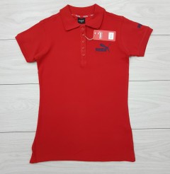 PUMA Ladies Polo Shirt (RED) (S - M - L - XL) 