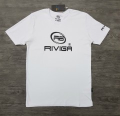 RIVIGA Mens T-Shirt (WHITE) (S - M - L - XL - XXL) 