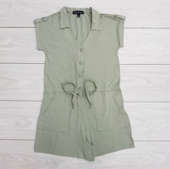 DEREK HEART Ladies Short Jumpsuit (LIGHT GREEN) (S - M - L - XL)