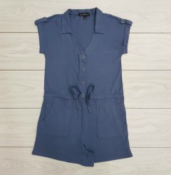 DEREK HEART  Ladies Short Jumpsuit (DARK BLUE) (S - M - L - XL) 