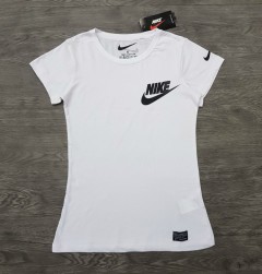 NIKE Ladies T-Shirt (WHITE) (S - M - L - XL)
