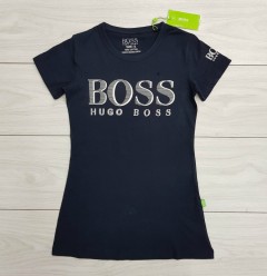 HUGO BOSS Ladies T-Shirt (NAVY) (S - M - L - XL)