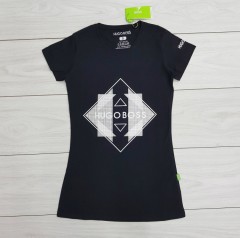 HUGO BOSS Ladies T-Shirt (BLACK) (S - M - L - XL)