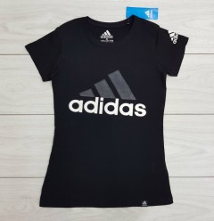 ADIDAS Ladies T-Shirt (BLACK) (S - M - L - XL)