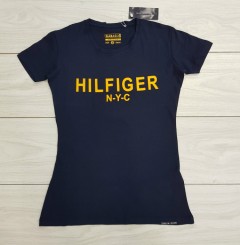 TOMMY HILFIGER Ladies T-Shirt (NAVY) (S - M - L - XL)