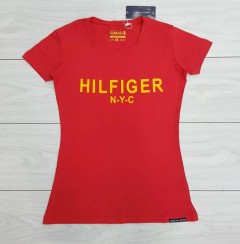 TOMMY HILFIGER Ladies T-Shirt (RED) (S - M - L - XL) 