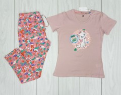 UNIT Ladies 2 Pcs Night Wear Pyjama Set (PINK) ( S - M - L - XL)