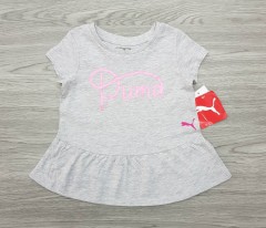 PUMA Girls T-Shirt (GRAY) (2 Months to 6 Years) 