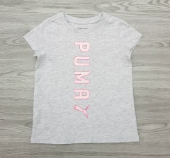 PUMA Girls T-Shirt (GRAY) (5 - 6 Years)