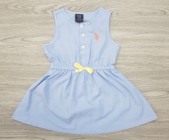 U.S.POLO ASSN Girls Frock (BLUE) (12 Months to 6 Years)