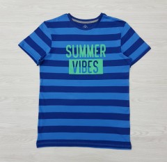 BASIC Boys T-Shirt (BLUE) (13 to 14 Years)