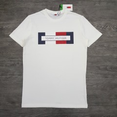 TOMMY HILFIGER Mens T-Shirt (WHITE) (S - M - L - XL)