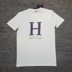TOMMY HILFIGER Mens T-Shirt (WHITE) (S - M - L - XL)