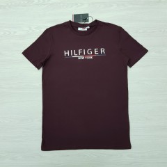 TOMMY HILFIGER Mens T-Shirt (MAROON) (S - M - L - XL) 