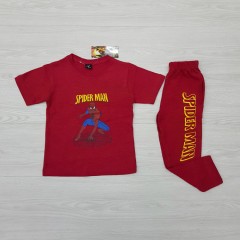 SPIDER MAN Boys 2 Pcs T-Shirt + Pants Sport Set (RED) (2 to 12 Years)