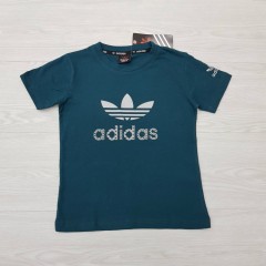 ADIDAS Boys T-Shirt (DARK GREEN) (4 to 14 Years)