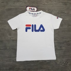 FILA Boys T-Shirt (WHITE) (4 to 12 Years)