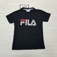 FILA Boys T-Shirt (BLACK) (4 to 14 Years)
