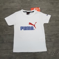 PUMA Boys T-Shirt (WHITE) (4 to 14 Years)