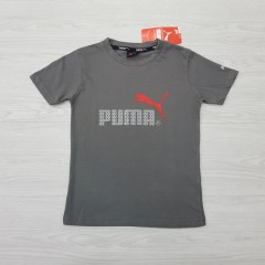 PUMA Boys T-Shirt (DARK GRAY) (4 to 12 Years)