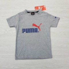 PUMA  Boys T-Shirt (GRAY) (4 to 14 Years)