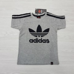 ADIDAS  Boys T-Shirt (LIGHT GRAY) (2 to 12Years)