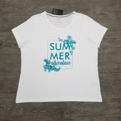 ESMARA Ladies T-Shirt ( WHITE ) (M - L - XL)