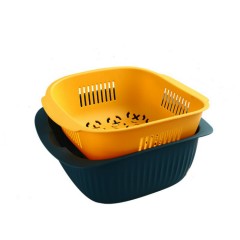 Tow-Layer Basket (YELLOW-BLUE)(Small Size)
