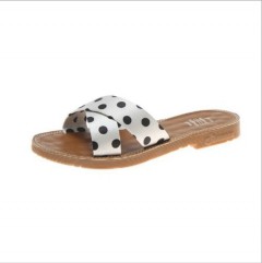 Ladies Slippers (WHITE-BROWN) (36 to 38)