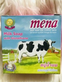 Mena  Milk Soap With Glutathione 130g (MA)