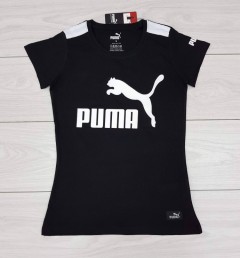 PUMA Ladies T-Shirt (BLACK) (S - M - L - XL) 