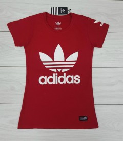 ADIDAS Ladies T-Shirt (RED) (S - M - L - XL)