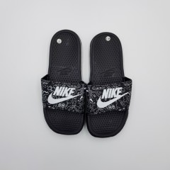 NIKE Mens Slippers (BLACK - RED) (43)