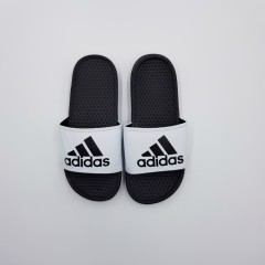 ADIDAS Ladies Slippers (BLACK - WHITE) (36 to 40)