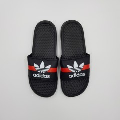 ADIDAS Mens Slippers (BLACK - RED) (40 to 45)