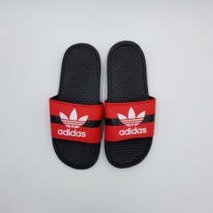 ADIDAS Mens Slippers (BLACK - RED) (41 to 45)